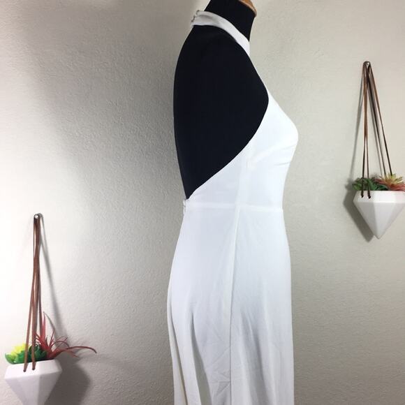 Joanna August White Courtney halter wedding dress NEW 0 - Picture 6 of 10